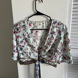 Wrap Floral Top